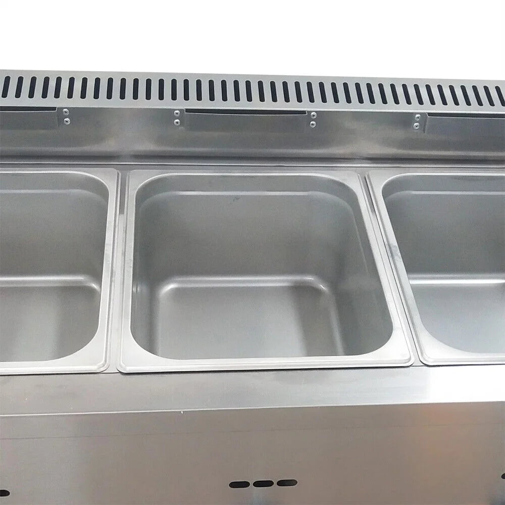 Stainless Steel Commercial Countertop Deep Gas Fryer 12/16L A166