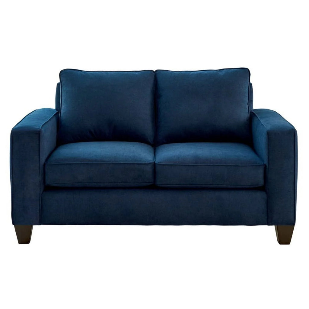 Wood and Fabric Loveseat W76367
