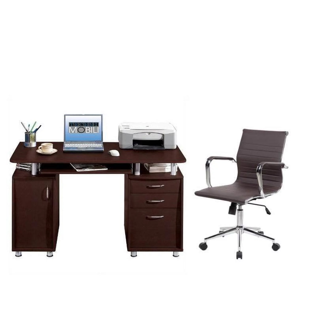 2 Piece Office Set with Chair and Computer Desk J144