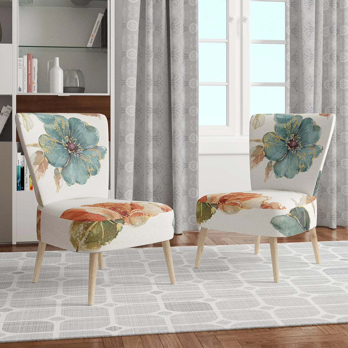 Upholstered Traditional Accent Chair I627