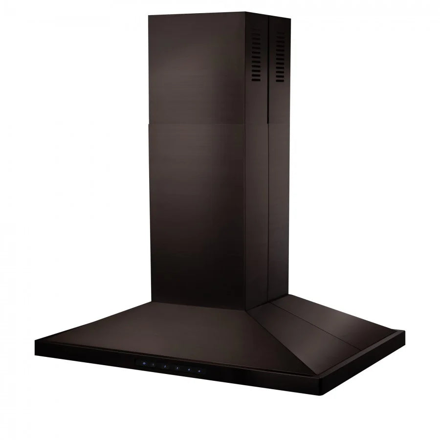 36 in. 400 CFM Black Stainless Steel Island Range Hood D472929