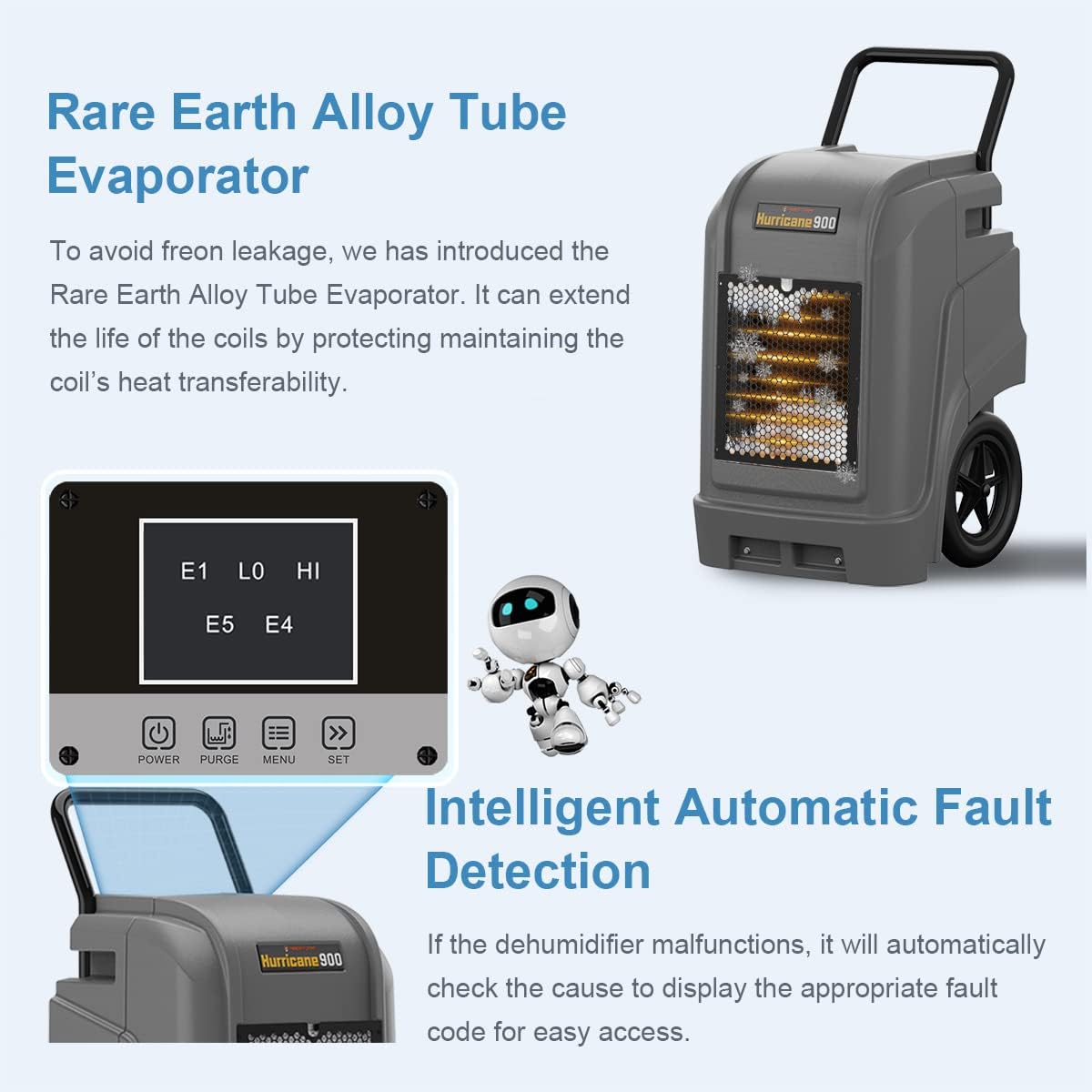 190 PPD Large Capacity Compact Dehumidifier A280026