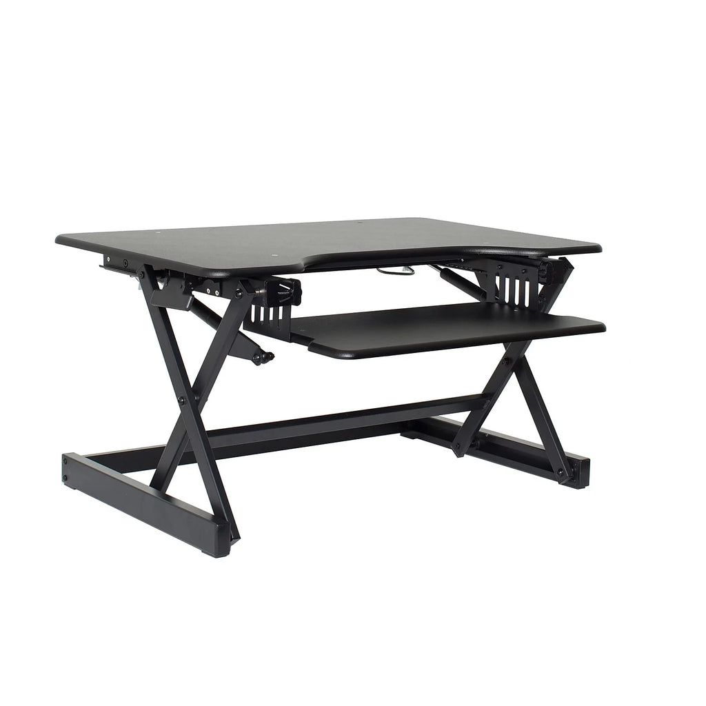 32" Height Adjustable Standing Desk Converter in Black T564