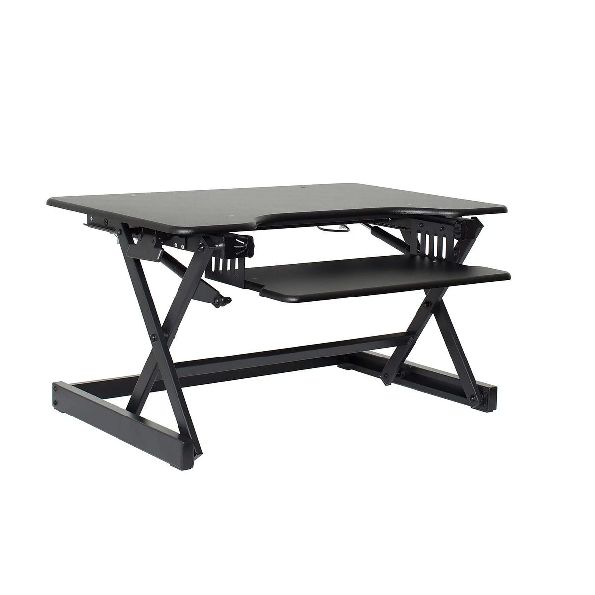 32" Height Adjustable Standing Desk Converter in Black T564
