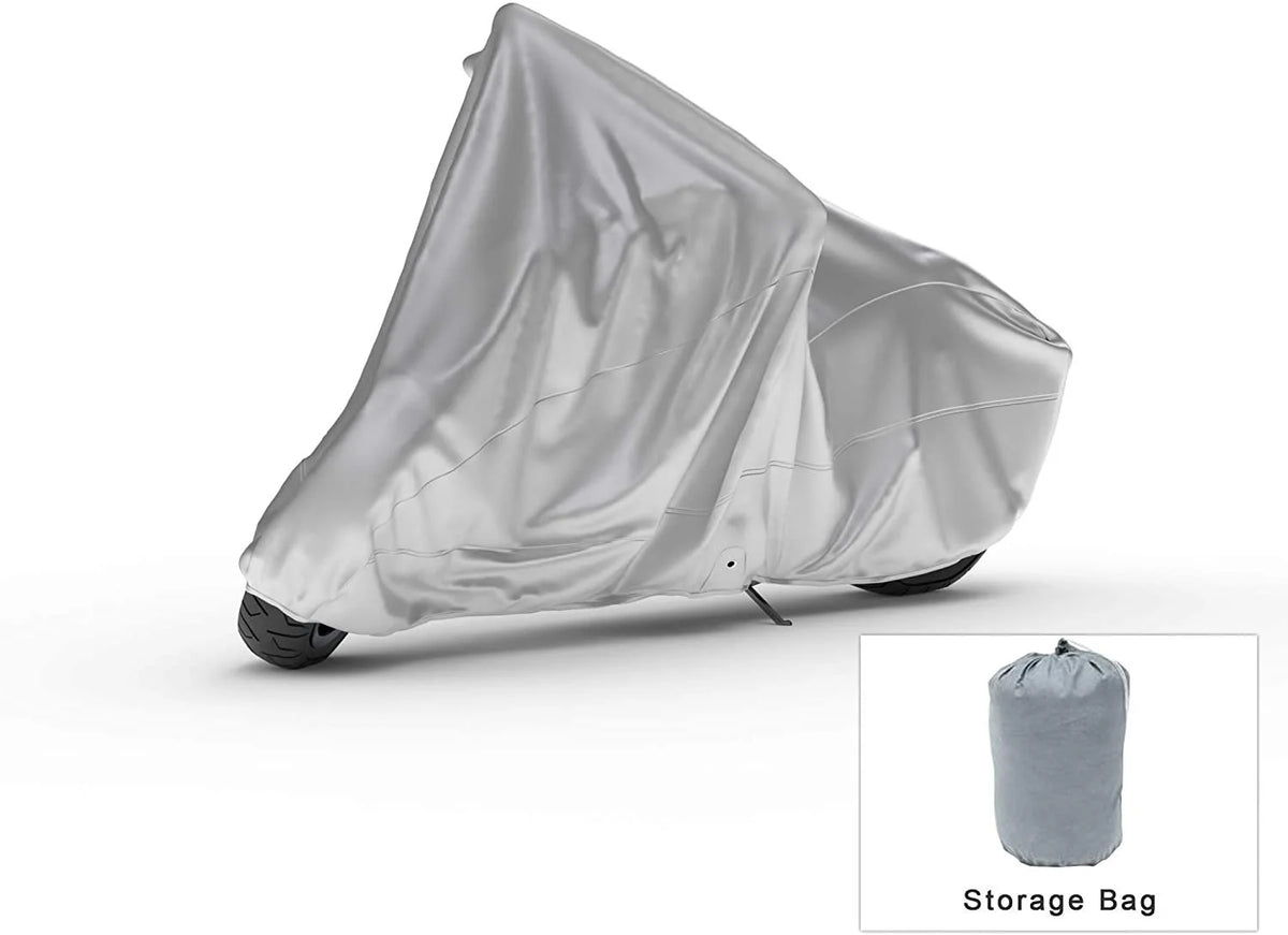 Motorcycle Cover with Reinforced Securing Straps and Storage Bag A735