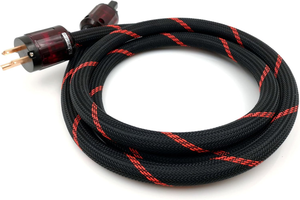 10 AWG HiFi Audio AC Power Cable Power Cord US Plug 6.6FT Pack of 2 W8631