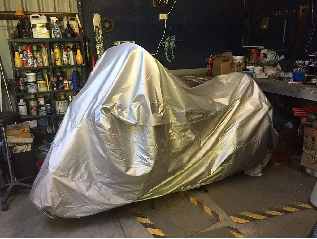 Motorcycle Cover with Reinforced Securing Straps and Storage Bag A735