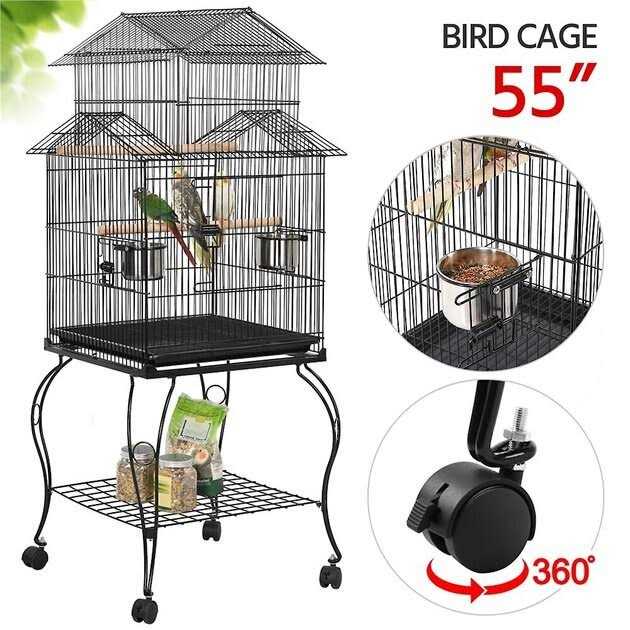 55-in Rolling Bird Cage U6539