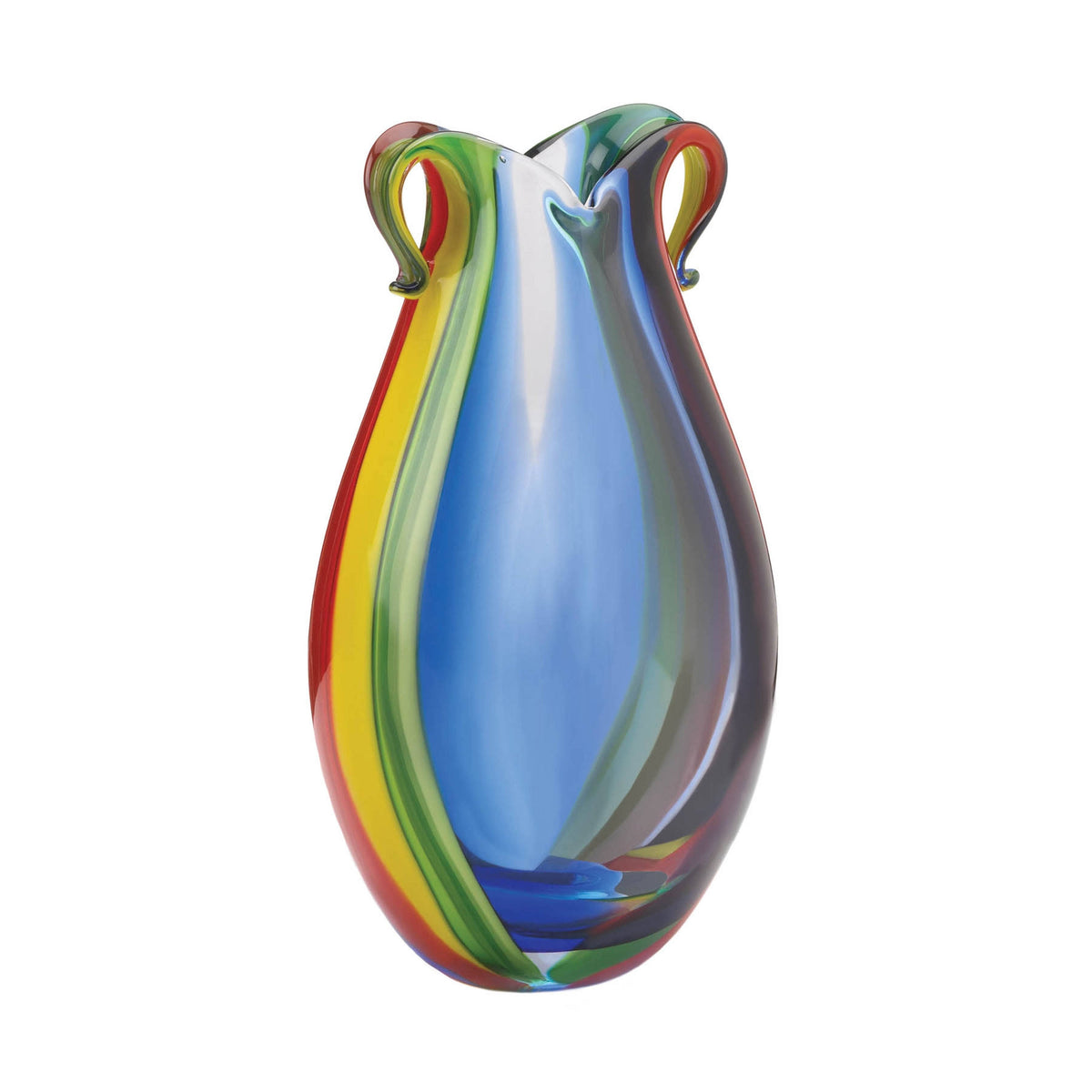 Multicolored Galaxy Art Glass Vase O53969
