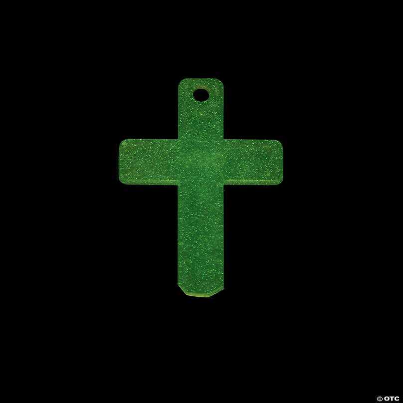 Glow-in-the-Dark Plastic Easter Eggs with Cross K461801