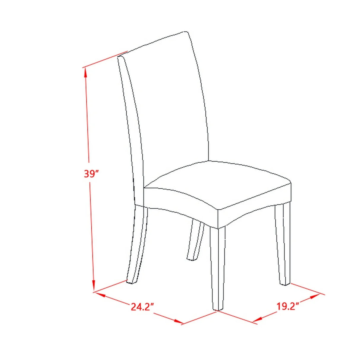 5 Piece Wood Dining Set I316