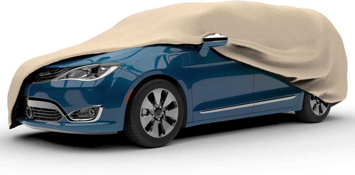 Tan Van Cover, 4 Layer Waterproof Dustproof, Fits Vans up to 216" L x 72" W x 72" H W828