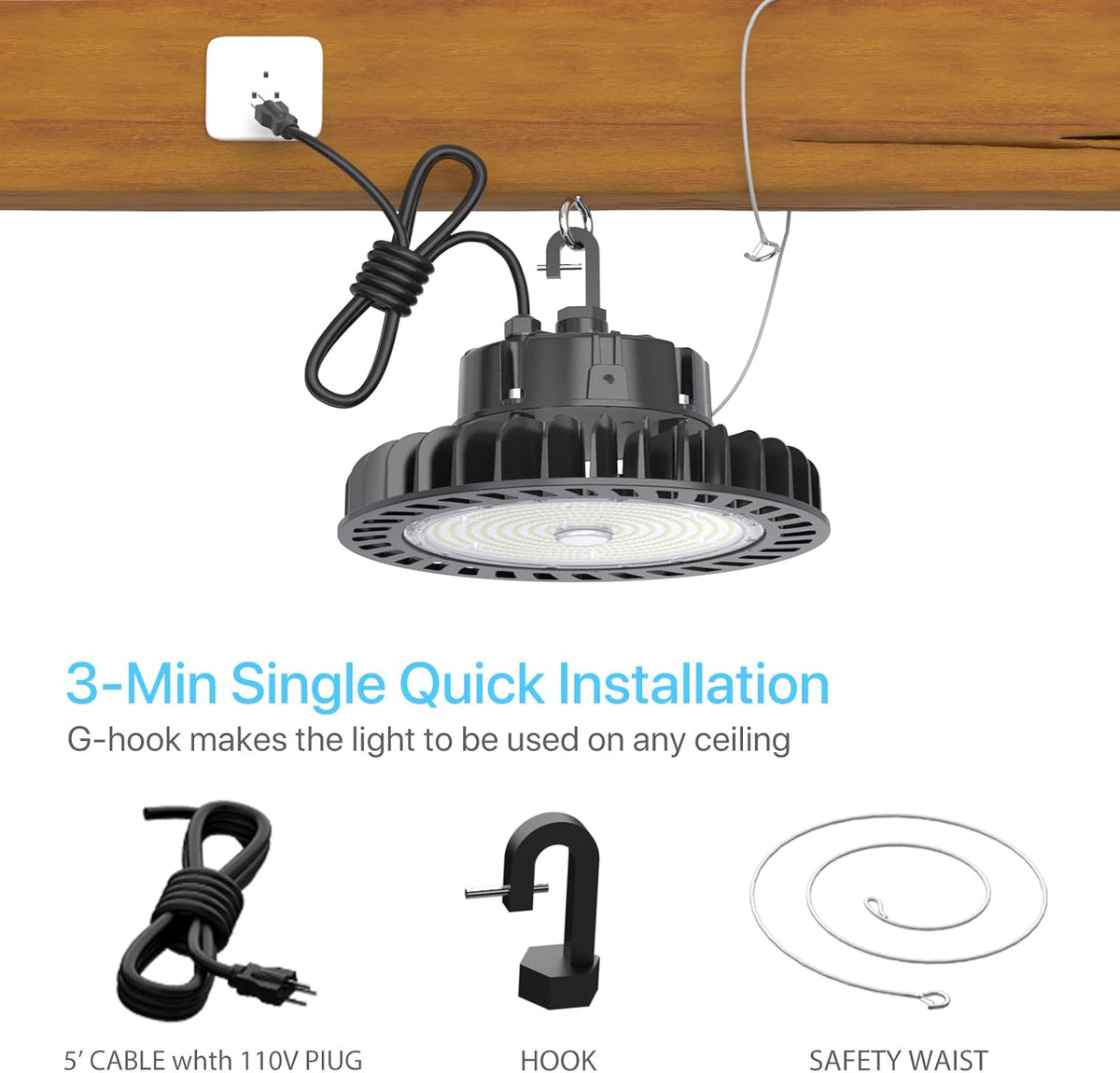LED High Bay Light 150W 5000K Dimmable X59696