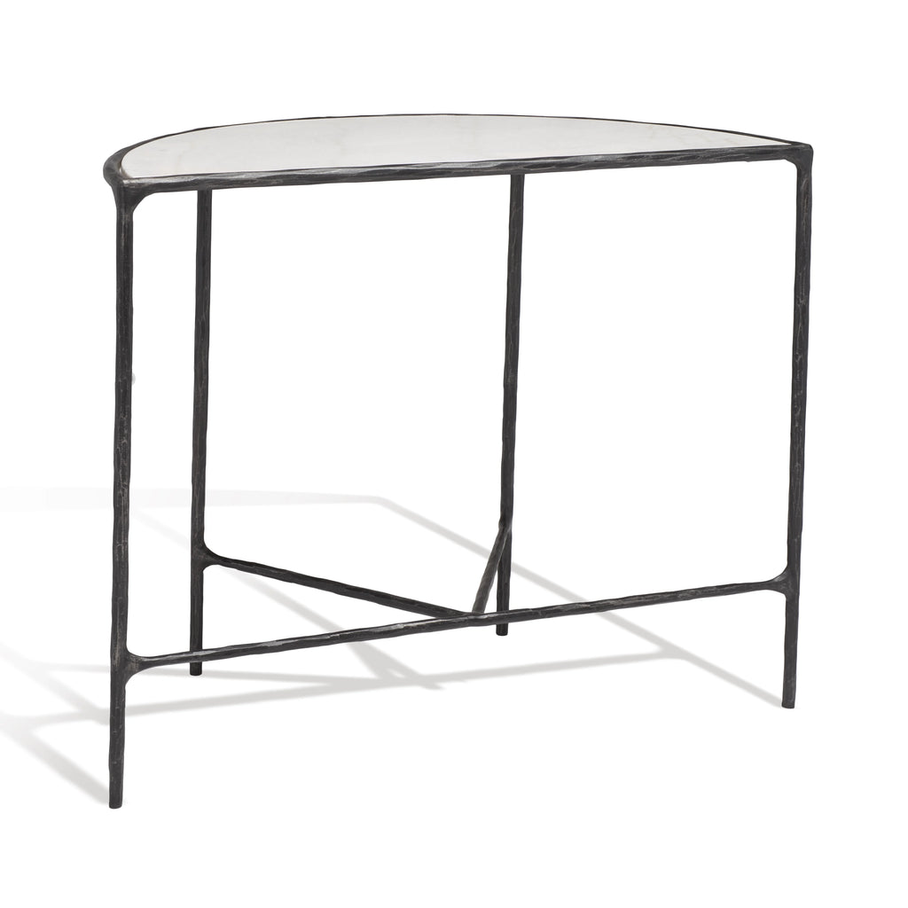 Black White Metal Console Table Y5804