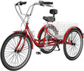 24 inch 7 Speed Adult Tricycle with Shopping Basket G480