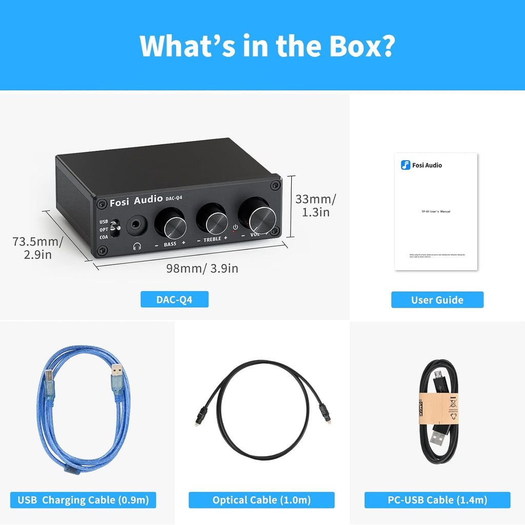 24-Bit 192 KHz USB Optical Coaxial to RCA AUX Digital-to-Analog Audio Converter U24036