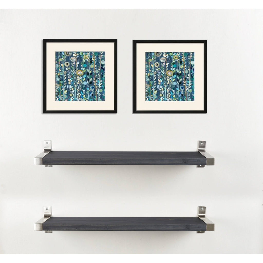 Ebony 2-Piece Wall Shelf Set E387710