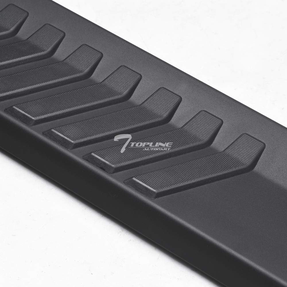 Matte Black Aluminum Side Step Rail Running Boards Q57684