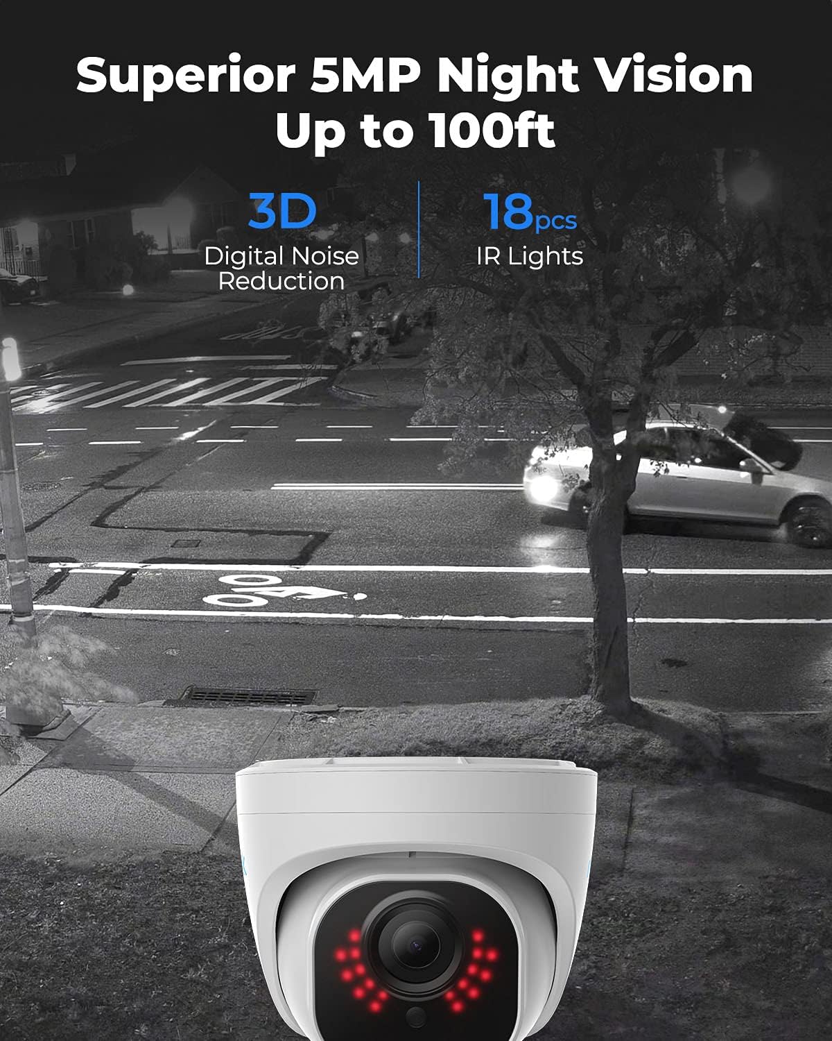 5MP HD IP PoE Dome Security Camera J882