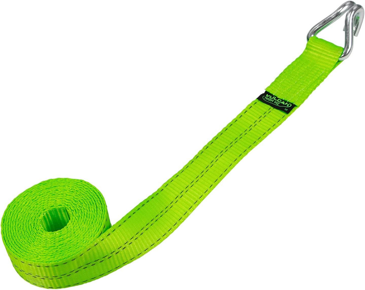 2 Inch x 15 Foot 4 Pack Winch Strap with Heavy Wire Hook W486