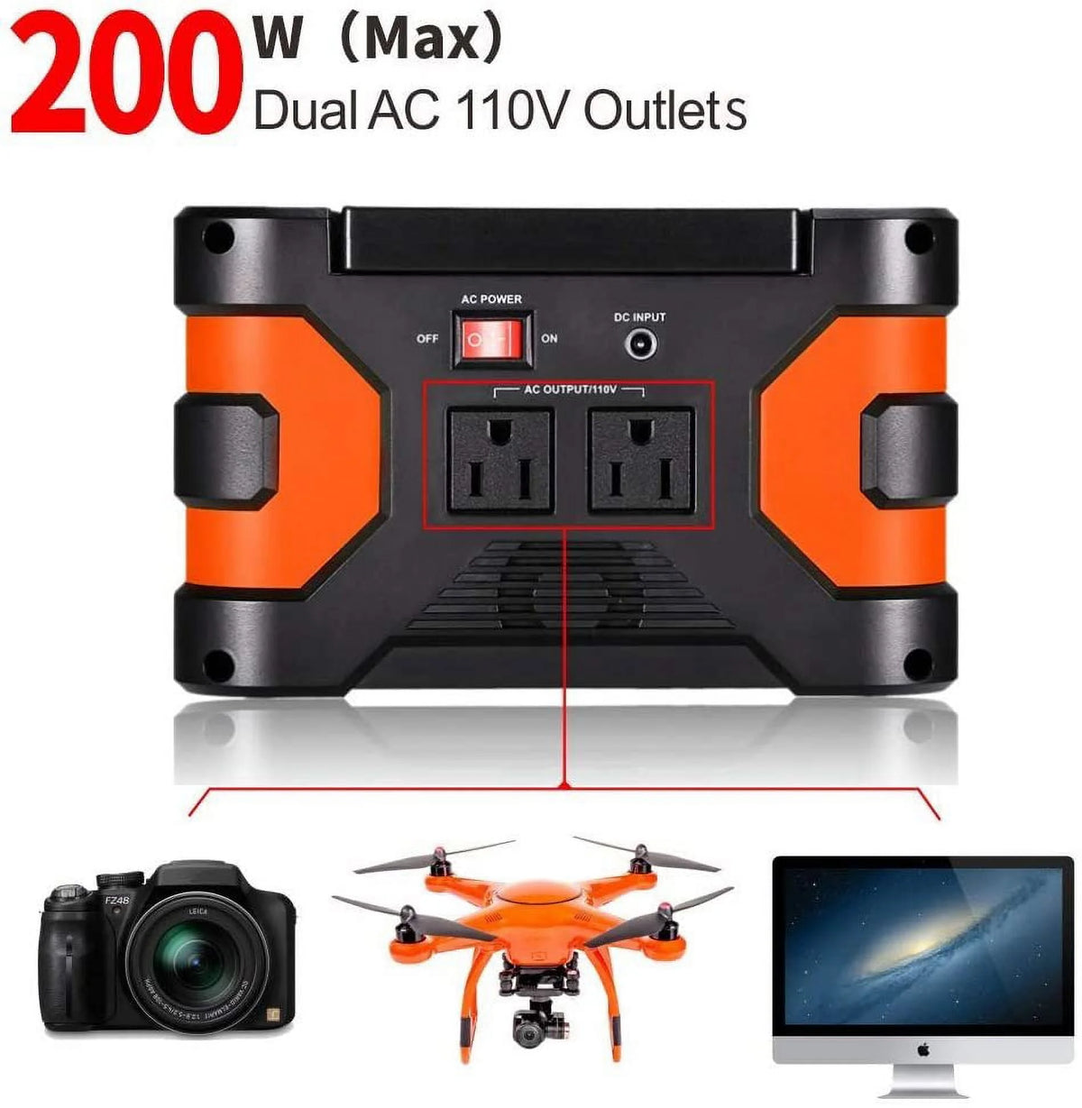 200W Peak Power Station 166Wh Backup X250