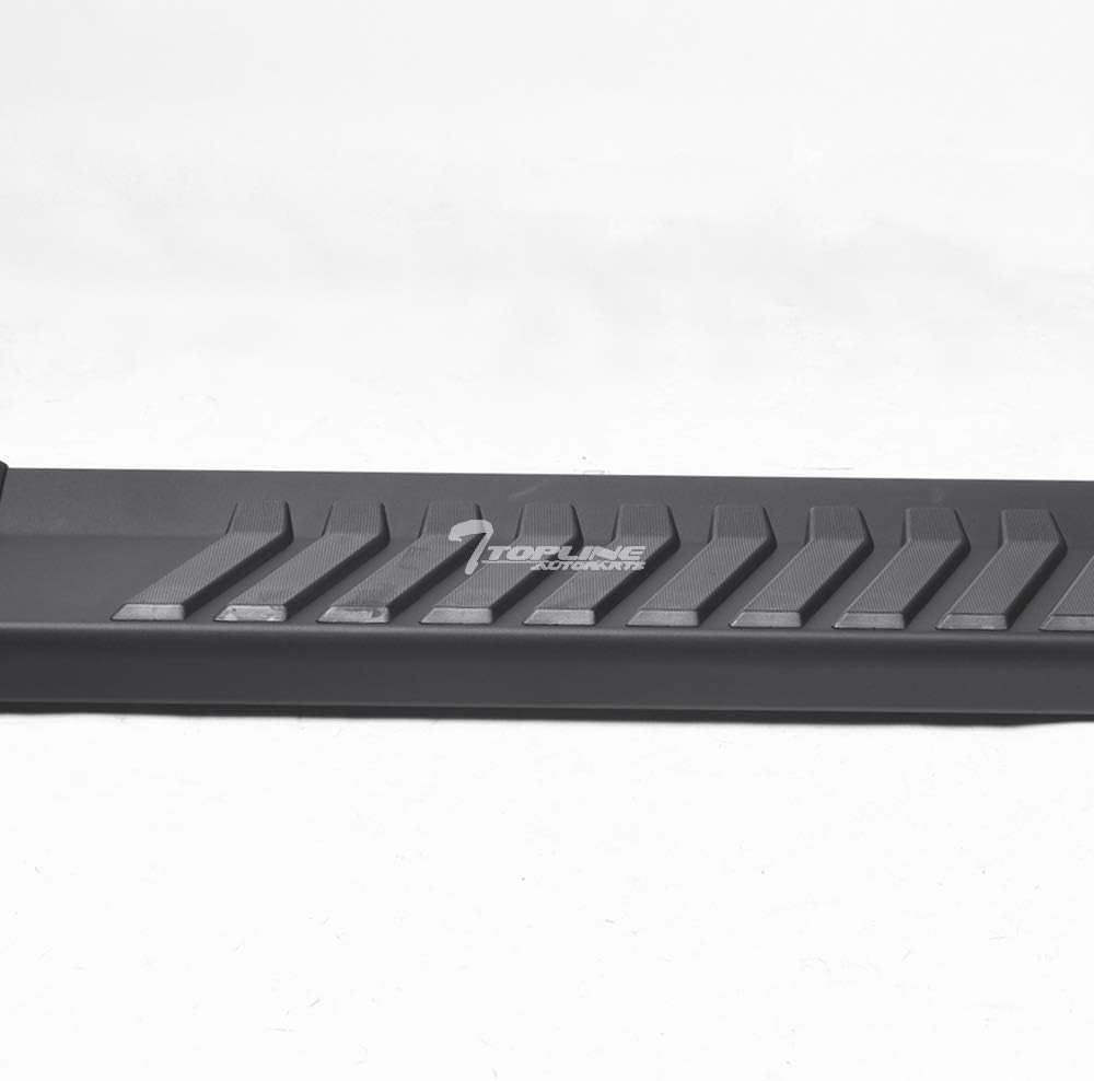 Matte Black Aluminum Side Step Rail Running Boards Q57684