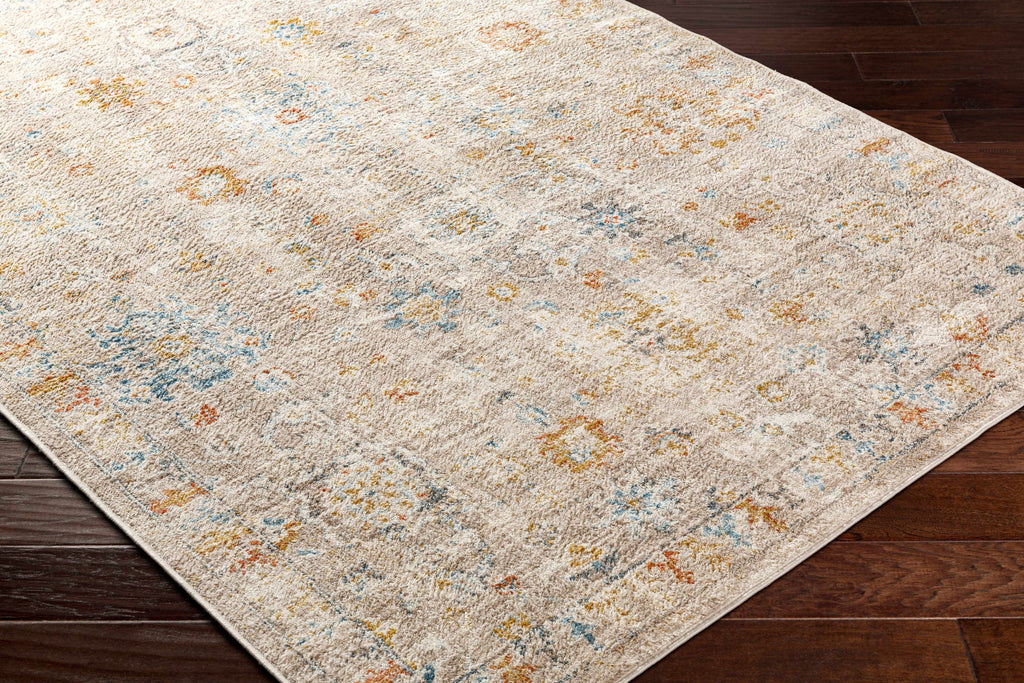 Brown Gray Beige Area Rug H385