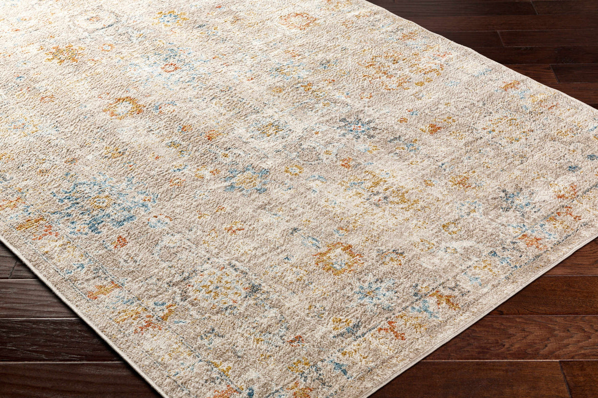 Brown Gray Beige Area Rug H385