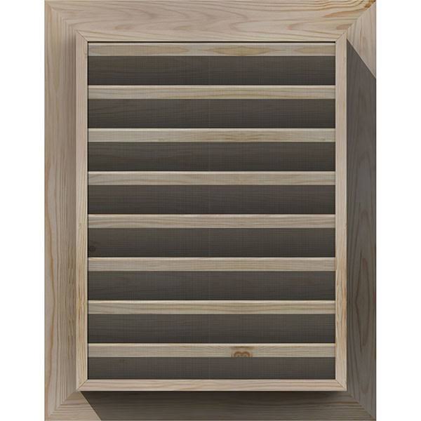 28-in W x 22-in H Vertical Gable Vent Unfinished Smooth Pine L243576