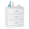 White 3-Drawer Dresser D103