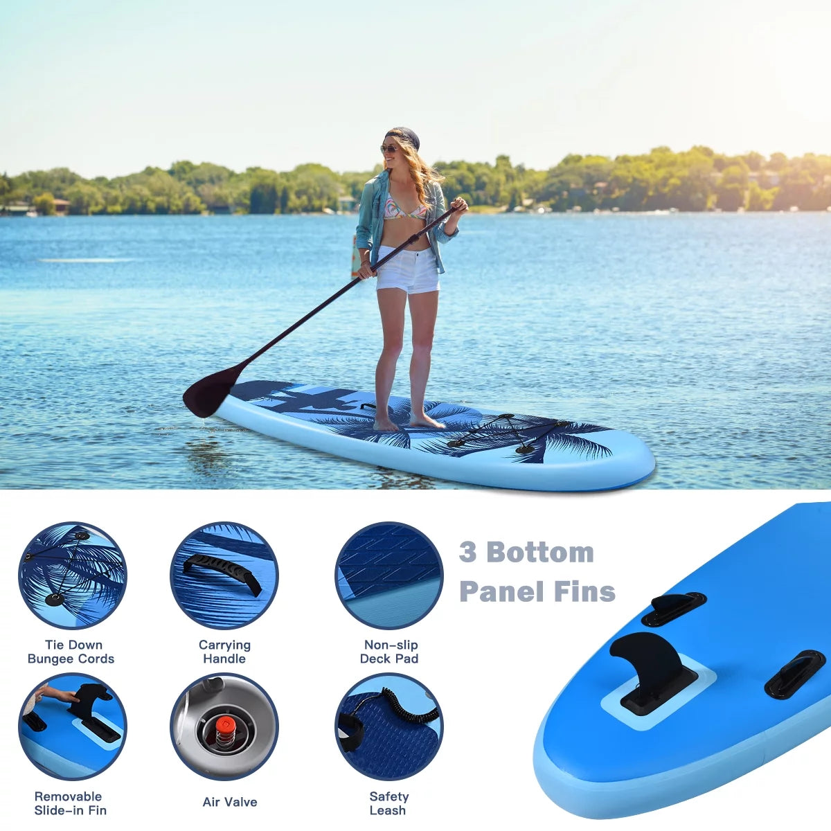 9.8' Inflatable Stand Up Paddle Board K850909