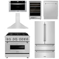 36 Dual Fuel Range, Range Hood, Refrigerator, Microwave Drawer, Dishwasher and Wine Cooler U6583