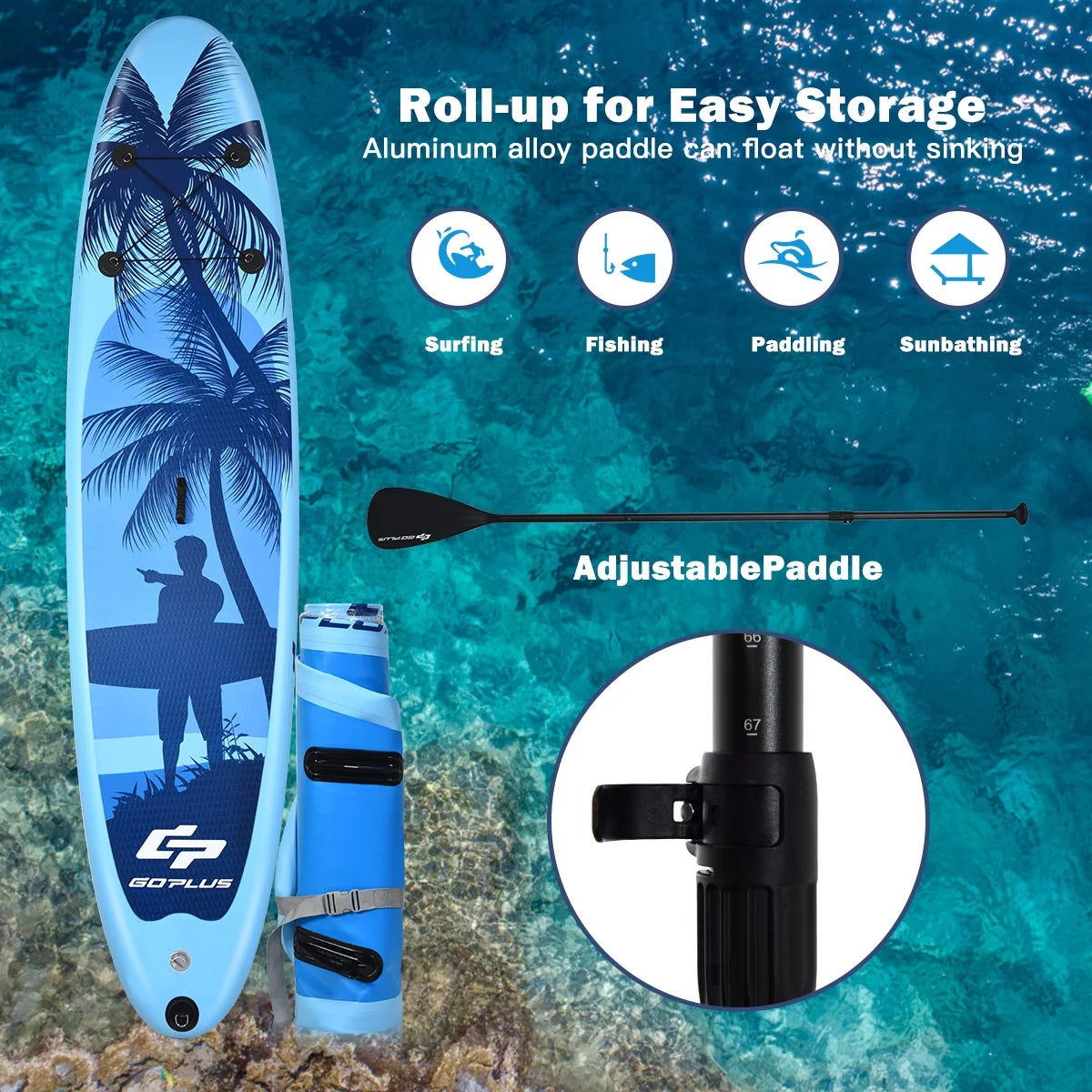 9.8' Inflatable Stand Up Paddle Board K850909