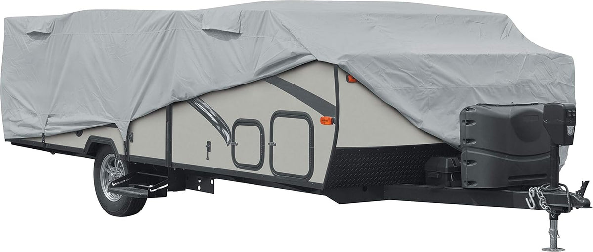 Folding Camping Trailer Cover, Fits 10' - 12'L Trailers E3432