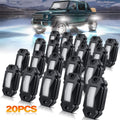 White 20Pods LED Rock Lights for Truck Boat Exterior K664571