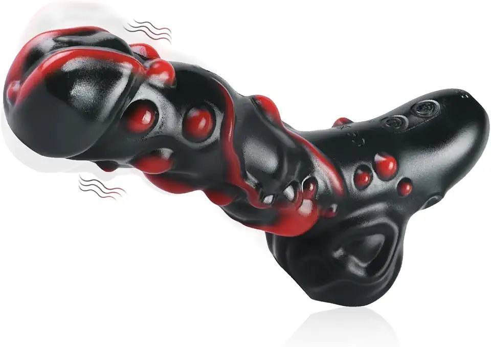 Vibrating G-spot Dildo with 10 Modes and Heating Silicone Adult Sex Toy Y690772