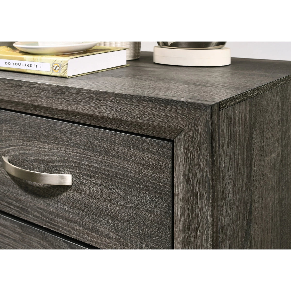 Dark Ash Gray Metal Bar Pulls R15995
