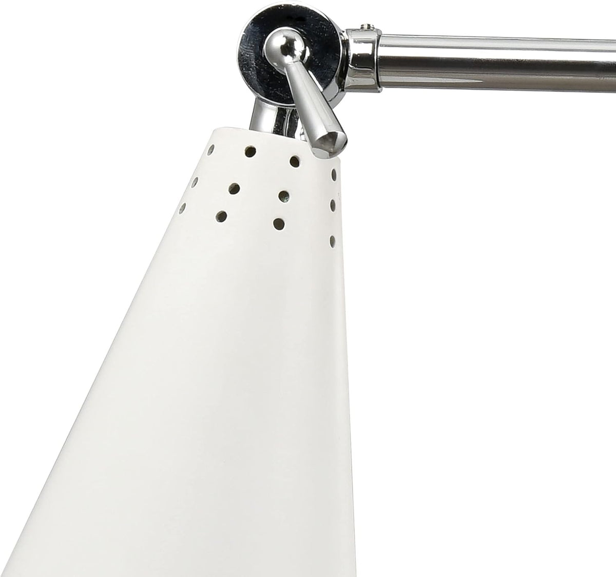 Polished Chrome White 1-Light Sconce M692