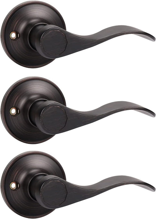 10 Pack Oil Rubbed Bronze Privacy Door Lever Lockset Z743803