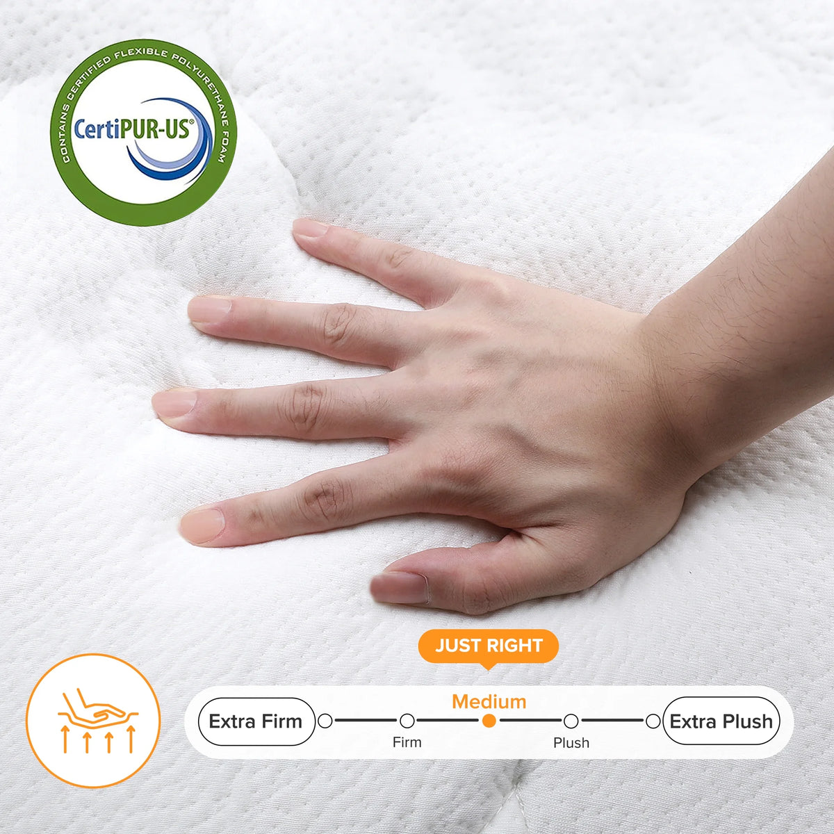 12 Inch Memory Foam Innerspring Hybrid Queen Mattress G813