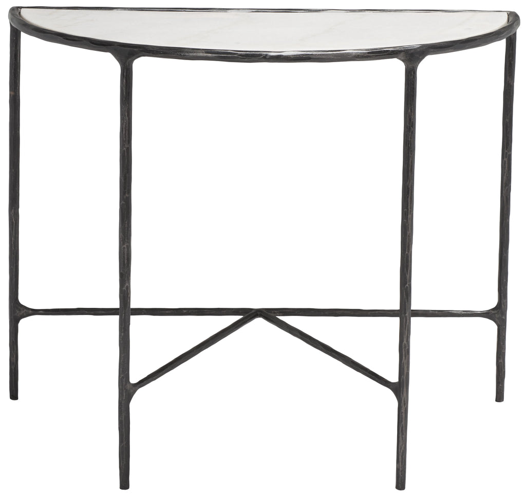 Black White Metal Console Table Y5804