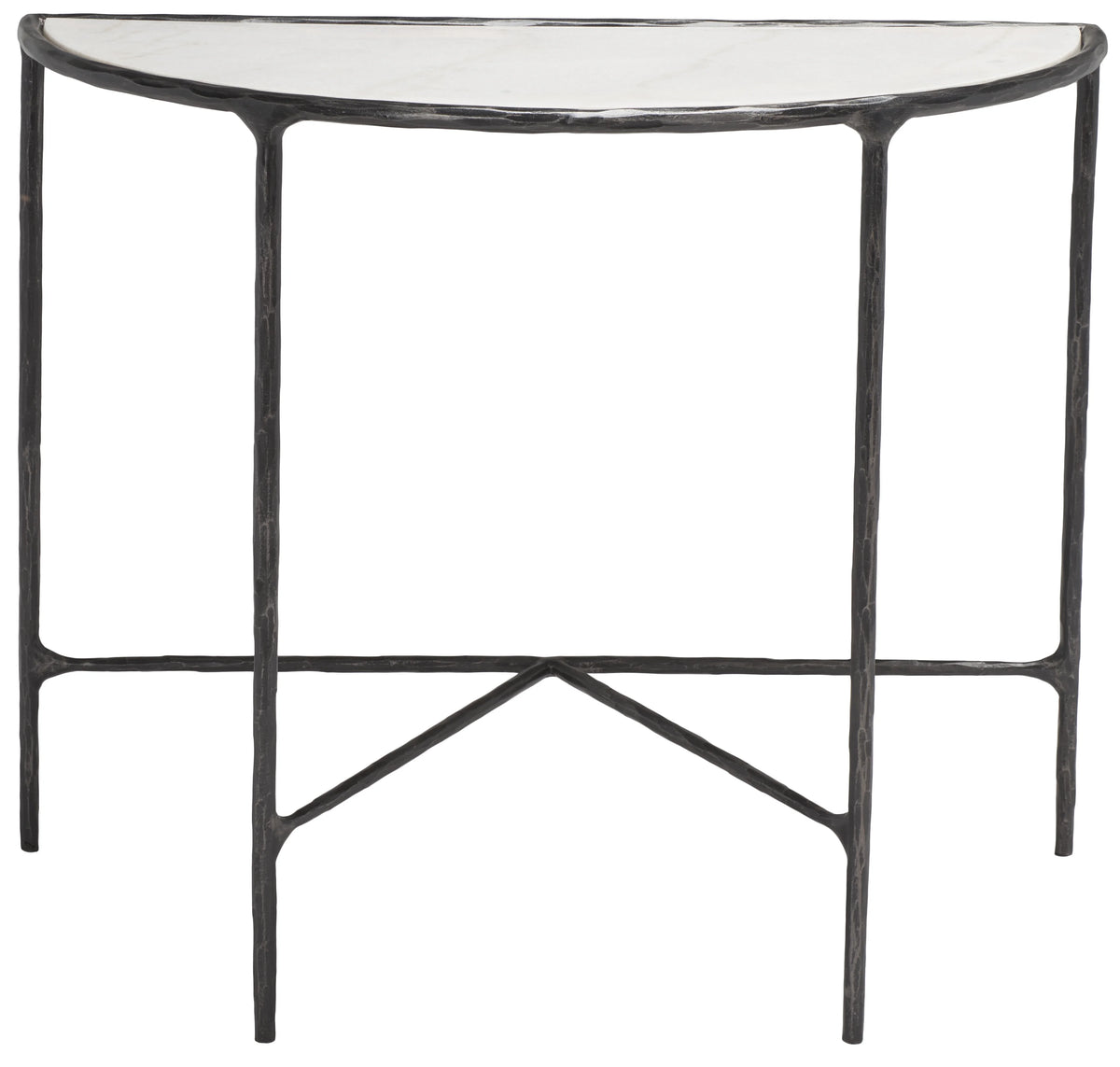 Black White Metal Console Table Y5804
