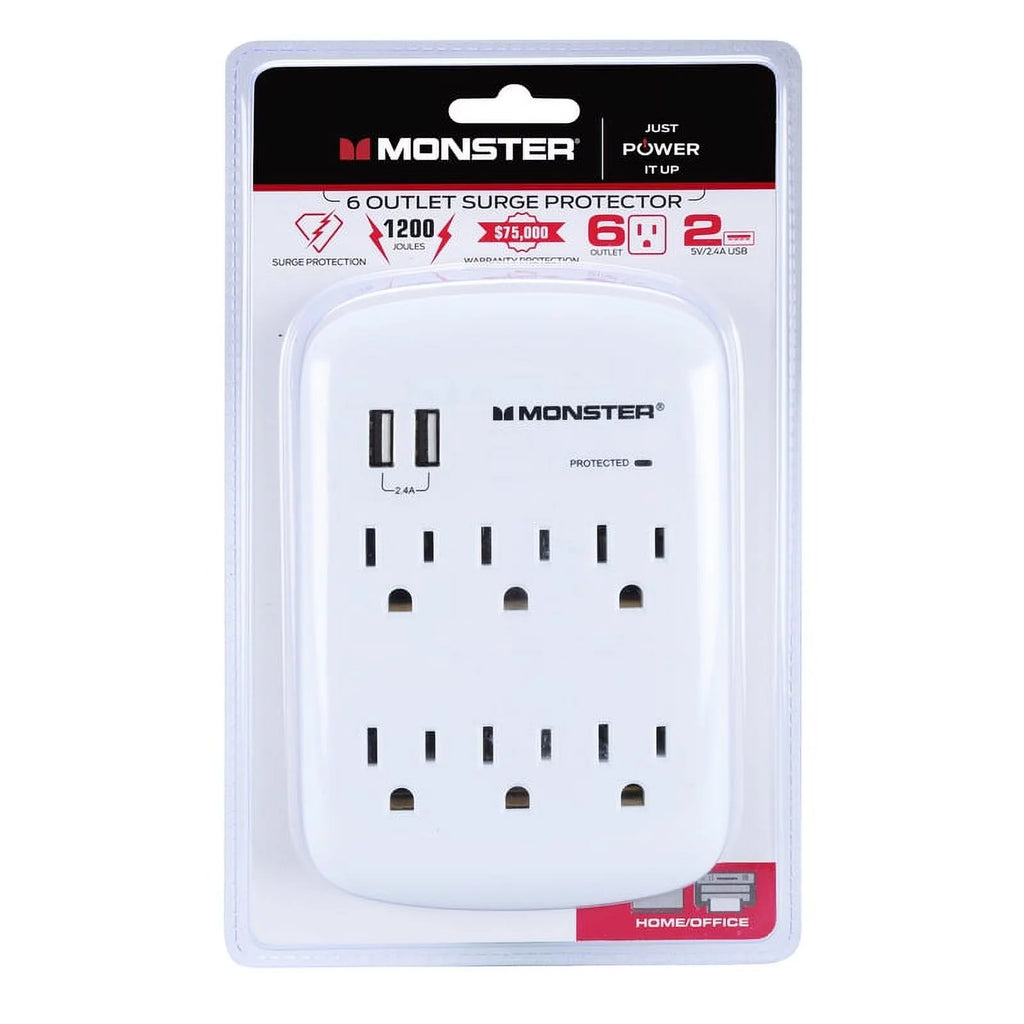 Surge Protector Wall Tap, 1875 Watts, 125 Volts R526