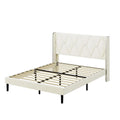Velvet Upholstered Platform Bed Frame King U87960