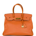 Orange Togo Leather Handbag V757