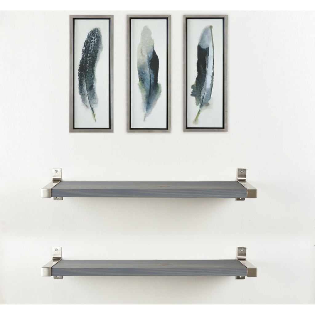 Ebony 2-Piece Wall Shelf Set E387710