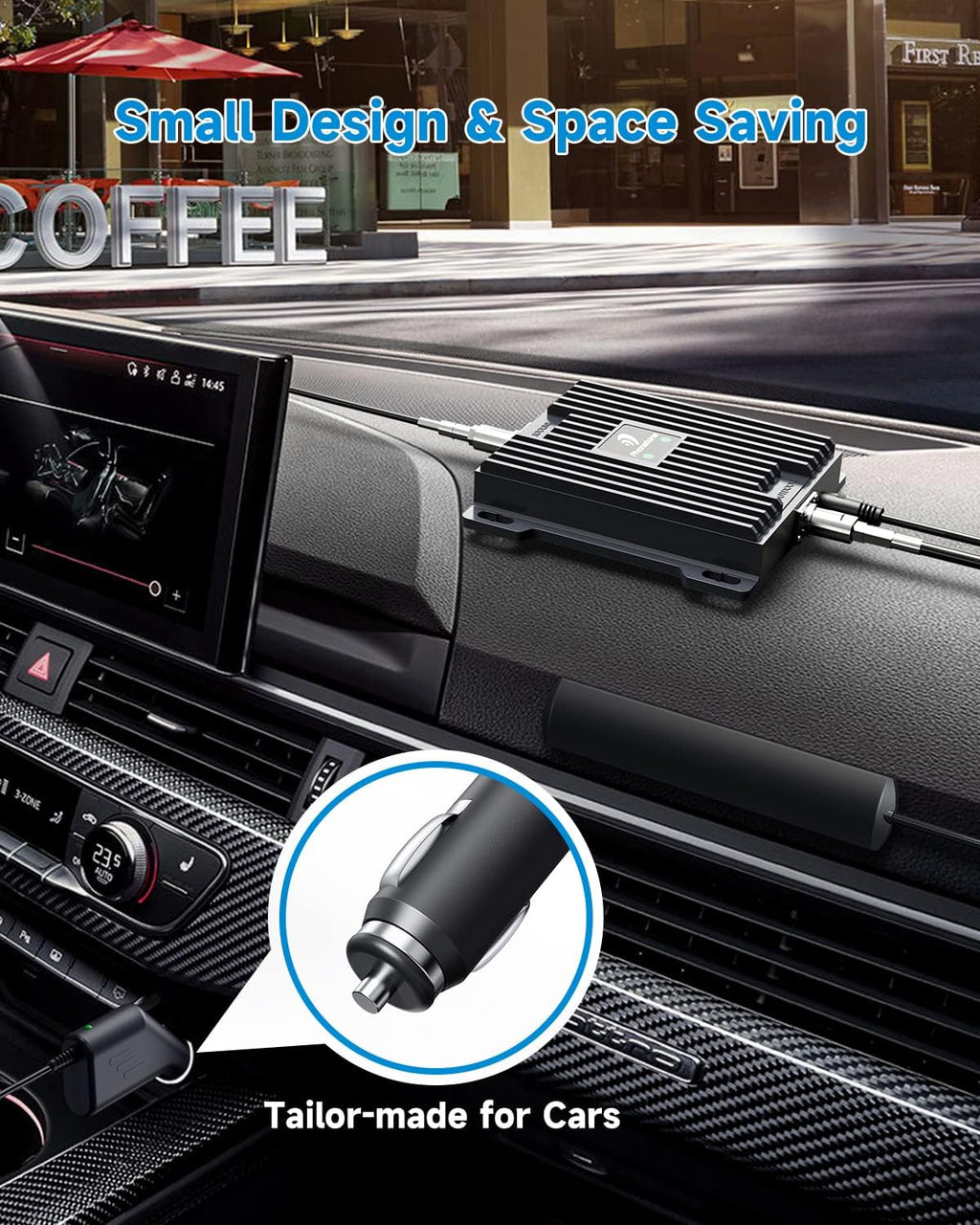 Cell Phone Signal Booster for Cars and SUVs, 5G 4G LTE, Band 12/13/17 Y999