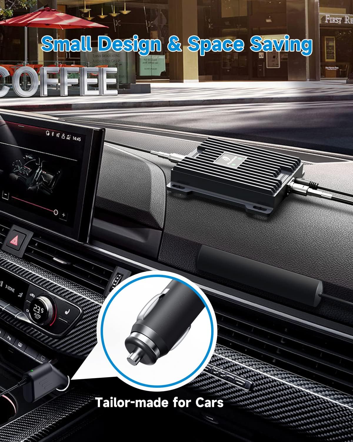 Cell Phone Signal Booster for Cars and SUVs, 5G 4G LTE, Band 12/13/17 Y999