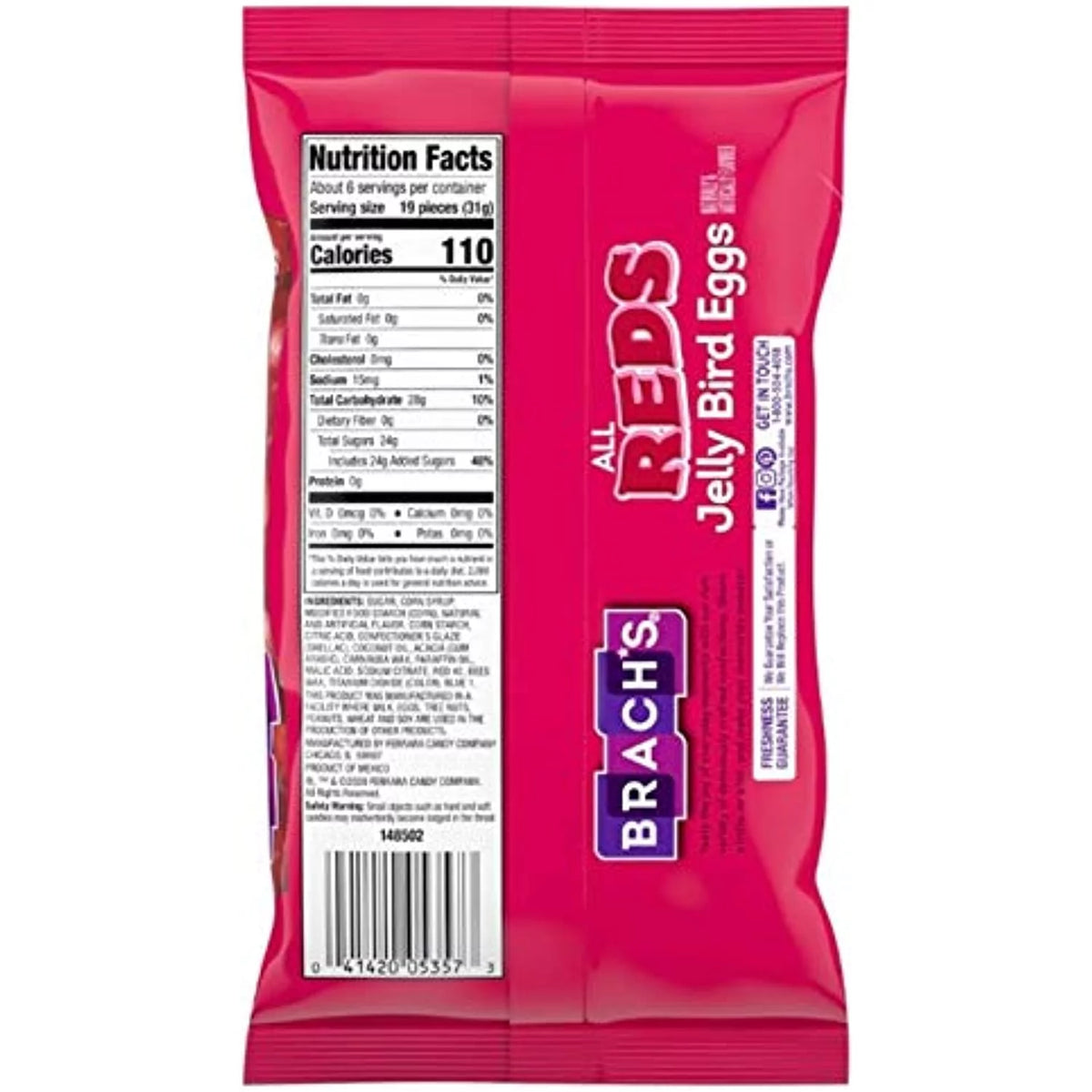 Cherry Strawberry Raspberry & Watermelon Jelly Beans 7 Ounce Bag Pack Of 2 Q2898
