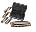 Case of Blues 5 Harmonica Bundle Keys G A C D and E U158299